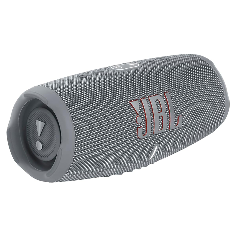 JBL Charge 5 Portable Speaker, Built-In Powerbank, Powerful JBL Pro Sound, Dual Bass Radiators, 20H of Battery, IP67 Waterproof and Dustproof, Wireless Streaming, Dual Connect - Grey